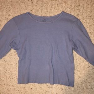 Blue Long Sleeve Top
